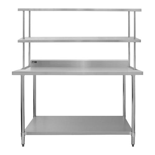 Keukenwerktafel met dubbel bovenschap - 180 cm -, Huis en Inrichting, Woonaccessoires | Wandplanken en Boekenplanken, Verzenden