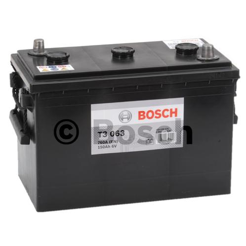 Bosch Auto accu 6 volt 150 ah Type T3 063, Auto-onderdelen, Accu's en Toebehoren, Nieuw, Ophalen of Verzenden