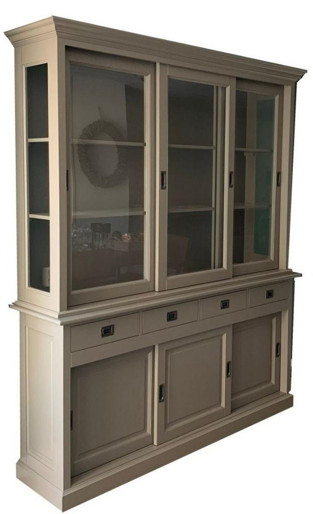 Buffetkast taupe Jubbega 180cm, Huis en Inrichting, Kasten | Buffetkasten, Ophalen of Verzenden