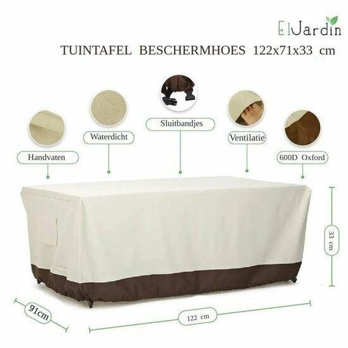 El Jardin - Tafelhoes Tuinmeubelhoes - 122 cm x 71 cm x 3..., Tuin en Terras, Overige Tuin en Terras, Verzenden