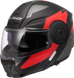 LS2 FF902 Scope II Duria Zwart Rood 06 Systeemhelm, Motoren, Systeemhelm, S, Nieuw met kaartje, Overige merken