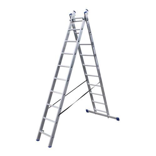 Alumexx ladder 2 delig, Doe-het-zelf en Verbouw, Ladders en Trappen, Ladder, Nieuw, Verzenden
