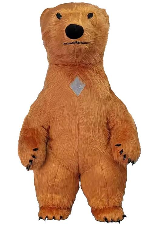 Mega Opblaasbare Mascotte Beer Bruin 3 Meter Beren Kostuum O, Kleding | Heren, Carnavalskleding en Feestkleding, Kleding, Nieuw