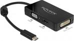 Premium USB-C naar HDMI, DVI en VGA adapter met DP Alt Mode, Audio, Tv en Foto, Audiokabels en Televisiekabels, Nieuw, Verzenden