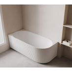 Wiesbaden Rivi Hoekbad Links - 180x80cm - Acryl - Mat Wit -, Doe-het-zelf en Verbouw, Sanitair, Ophalen of Verzenden, Nieuw