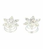 Haarspeld curlies - Bloem 1,5cm - Zilver - Set van 2, Nieuw