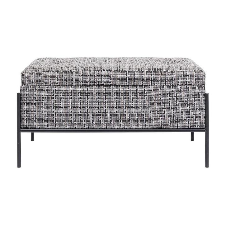 *WOONWINKEL* Kare Design Buttons Storage Klein Bankje Met Op, Huis en Inrichting, Banken | Voetenbanken en Poefen, Nieuw, Stof