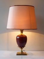 Le Dauphin - Lamp - Ancay - Messing, Glazuurde keramiek, Antiek en Kunst