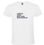 Braoiersrijk op t-shirt als print met London, Paris, New Yor, Nieuw, Overige maten, Roly, Verzenden