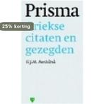 Griekse citaten en gezegden / Prisma pocket woordenboek /, Boeken, Woordenboeken, Verzenden, Gelezen, G.J.M. Bartelink