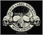 Black Label Society Worldwide Skulls Patch off. merchandise, Verzamelen, Ophalen of Verzenden, Nieuw, Kleding