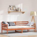 vidaXL Dagbed met hoofdeinde Wasbruin Massief grenenhout, Huis en Inrichting, Verzenden, Nieuw, Bruin, Hout