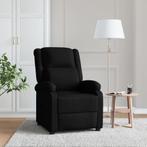 vidaXL Fauteuil verstelbaar stof zwart, Huis en Inrichting, Fauteuils, Verzenden, Nieuw