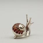 Saturno - Lumaca in Argento 925 e smalto a fuoco - Figuur -, Antiek en Kunst