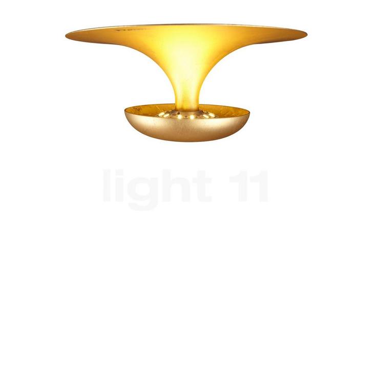 Vibia Funnel Plafondlamp LED, bladgoud - 3.000 K - ø¸22 cm, Huis en Inrichting, Lampen | Plafondlampen, Nieuw, Verzenden