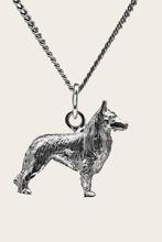 Zilveren Groenendaler ketting hanger - groot, Verzenden, Nieuw