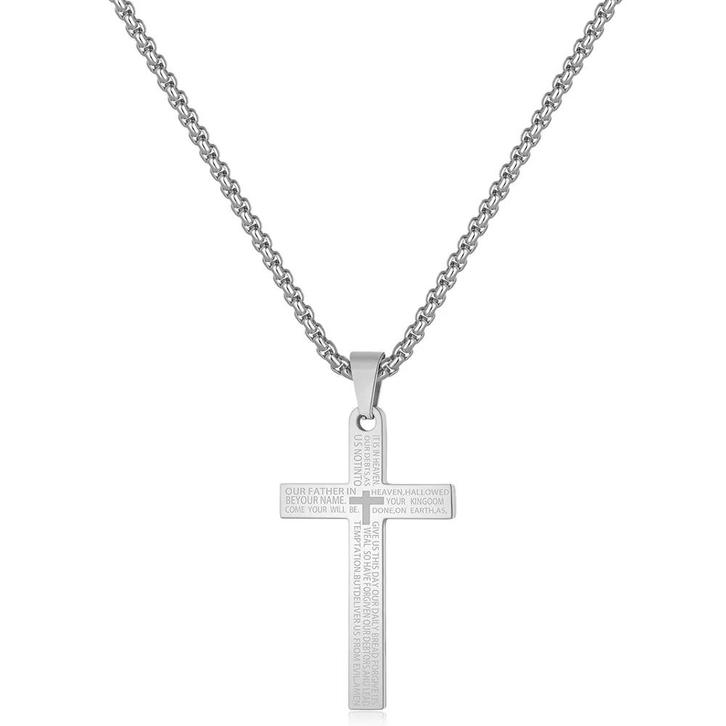 Fako Bijoux - Cubaans Kruis Voor Mannen Medium - Ketting Met, Sieraden, Tassen en Uiterlijk, Kettingen, Verzenden