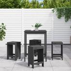 vidaXL 5-delige Tuinbarset massief grenenhout grijs, Tuin en Terras, Tuinsets en Loungesets, Verzenden, Nieuw, 5 zitplaatsen