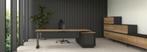 Nieuw! Directie zit sta hoek bureau design hoekbureau cube