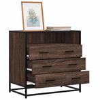 vidaXL Ladekast 70x41x70 cm bewerkt hout bruin eikenkleur, Kinderen en Baby's, Kinderkamer | Commodes en Kasten, Verzenden, Nieuw
