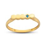 Zonder Minimumprijs - Ring - 14 karaat Geel goud Aquamarijn, Sieraden, Tassen en Uiterlijk, Ringen, Nieuw