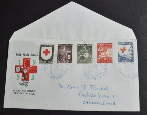 Nederland 1951/1953 - Partijtje klassieke FDC´s begin jaren, Postzegels en Munten, Postzegels | Nederland
