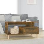 vidaXL Salontafel 90x49x45 cm bewerkt hout gerookt, Huis en Inrichting, Tafels | Salontafels, Minder dan 50 cm, 50 tot 100 cm