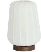 2dekans | Light & Living Tafellamp Bibury Ø30cm - Wit Met, Huis en Inrichting, Ophalen of Verzenden, Zo goed als nieuw