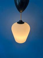Small Reversed Tulip Mid Century Opaline Glass Hanging Lamp, Huis en Inrichting, Lampen | Hanglampen, Ophalen of Verzenden, Nieuw