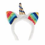 Feest eenhoorn hoofdband regenboog voor kinderen - Diadeems, Nieuw, Ophalen of Verzenden