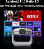 Beamer - Projector - 8000 Lumen - 1080P Full HD - Grijs - Lu, Verzenden, Nieuw