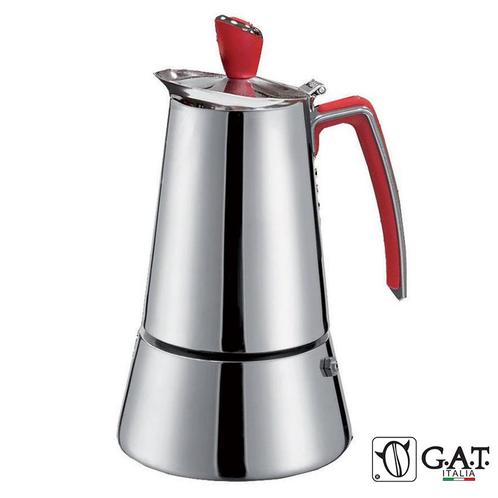 G.A.T. Italia Futura Percolator RVS 2 kops, Witgoed en Apparatuur, Koffiezetapparaten, 2 tot 4 kopjes, Nieuw, Koffiebonen, Combi