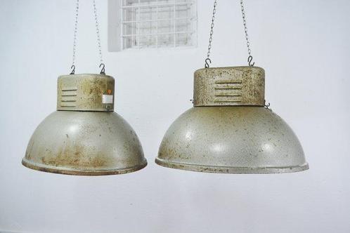 Plafondlamp - Mesko ORP 2 - Staal - Twee hanglampen, Antiek en Kunst, Antiek | Wandborden en Tegels