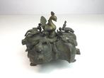 Indiase bronzen kumkum container - Brons - India - Begin 20e, Antiek en Kunst