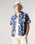 -60% J.C. Rags  J.C. Rags Elvis floral casual overhemd met k, Kleding | Heren, Verzenden, Nieuw, Blauw