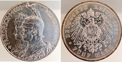 Duitsland 5 Mark 200 Jahrfeier Preussen Pruisen 1901a Vz+..., Postzegels en Munten, Munten | Europa | Niet-Euromunten, Verzenden