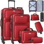 KESSER® Reiskofferset - 4-delig - Trolley - Kofferset - Rood, Hobby en Vrije tijd, Verzenden, Nieuw