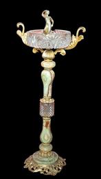 Asbak - Glas, Koper, Onyx - staande asbak