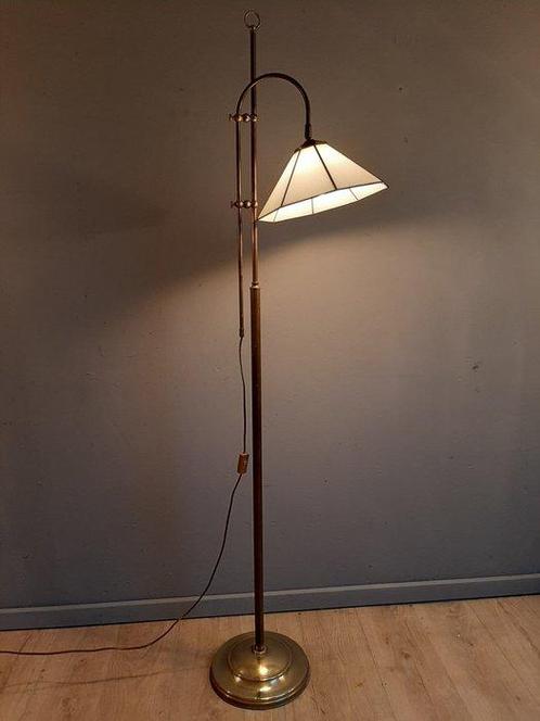 Staande lamp - Glas, Messing - Berliner - Tiffany style, Antiek en Kunst, Curiosa en Brocante