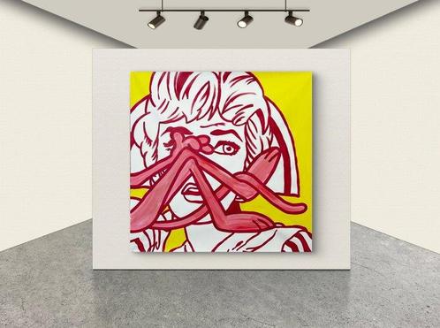 Freda People (1988-1990) - Pink Panther In Pop Museum, Antiek en Kunst, Kunst | Schilderijen | Modern