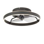 Plafondventilator zwart incl. LED met afstandsbediening -, Nieuw, Overige materialen, Modern