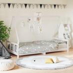 vidaXL Kinderbedframe 90x200 cm massief grenenhout wit, Kinderen en Baby's, Verzenden, Nieuw