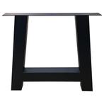 Stalen A tafelpoot 75 bij 10 cm en hoogte 72 cm zwart (10 x, Ophalen of Verzenden, Nieuw