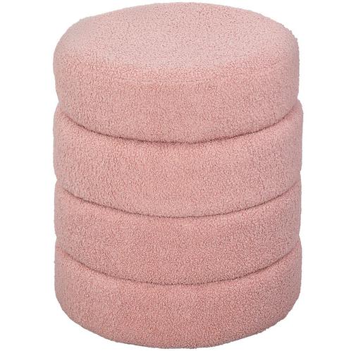 Poefwerp - Zacht &amp; Roze - Teddy fleece - 120kg - roze, Huis en Inrichting, Barkrukken, Nieuw, Ophalen of Verzenden