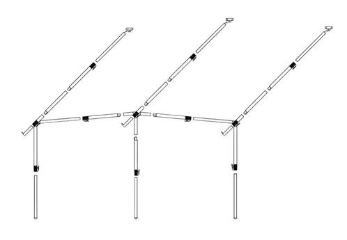 Dorema Frame Voortent Staal EasyGrip 28mm diepte 270/300, Caravans en Kamperen, Kampeeraccessoires