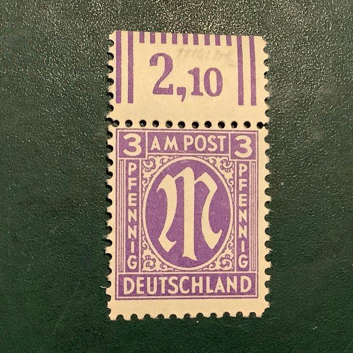 Geallieerde bezetting - Duitsland 1947 - 3 Pf Bizone type Dz, Postzegels en Munten, Postzegels | Europa | Duitsland