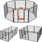 Puppyren - Hondenren - Hondenhek - 240 x 80 x 80 - Zwart -, Verzenden, Nieuw