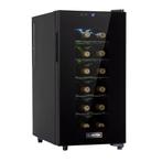 Klimaatkast Wijnkoeler Wijnkoelkast Drinkkoeler 52L Zwart, Witgoed en Apparatuur, Zonder vriesvak, Refurbished, Ophalen of Verzenden