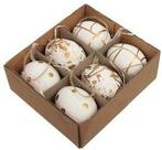 Kippeneieren met decoratie wit goud hangers 6 stuks, Ophalen of Verzenden, Nieuw