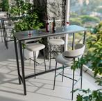 Marmeren bartafel 120 cm rechthoekig met metalen frame, Huis en Inrichting, Tafels | Bijzettafels, Verzenden, Nieuw